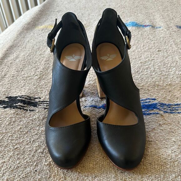 Fortress of Inca NEW Luna Naya Heels in Black Leather Size 39 - Picture 3 of 8